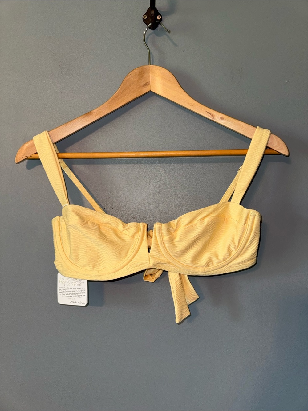 Monday Swimwear Clovelly Yellow wave bikini Swimsuit